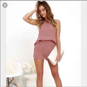 Dusty Rose romper! Lulus XS